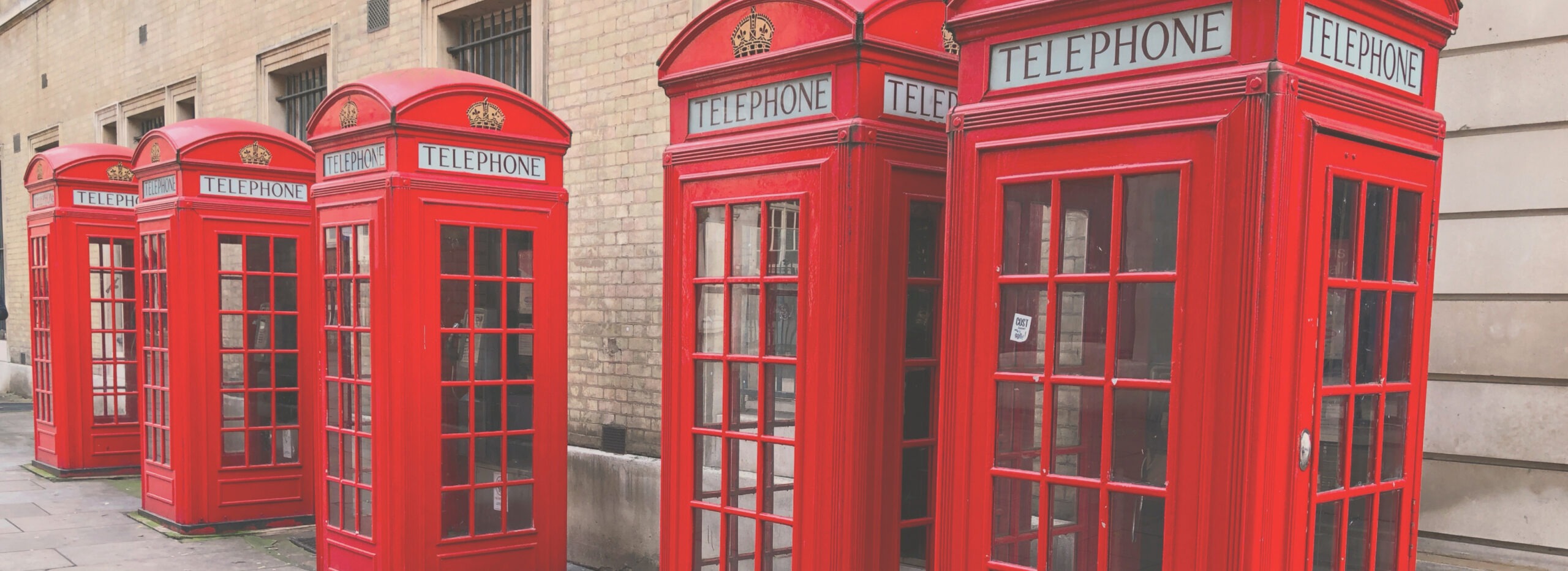 Red telephone boxes